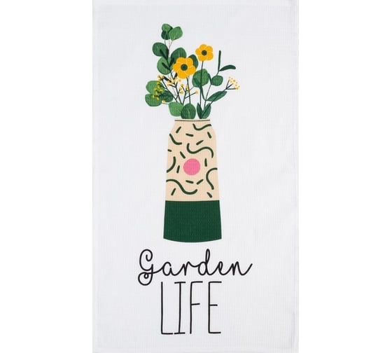 Набор полотенец кухонных Доляна Garden life 35x60 см-7шт, 100% хлопок 6853366