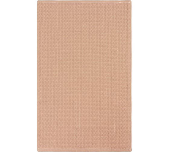 Полотенце Доляна коричнево-серый 35x60 см, 100% хлопок, крупная вафля 220 г/кв.м 7323013