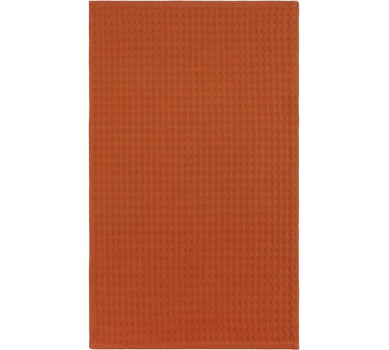 Полотенце Доляна коричневый 35x60 см, 100% хлопок, крупная вафля 220 г/кв.м 7323020
