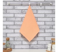 Полотенце Доляна коралловый 35x60 см, 100% хлопок, крупная вафля 220 г/кв.м 7323018