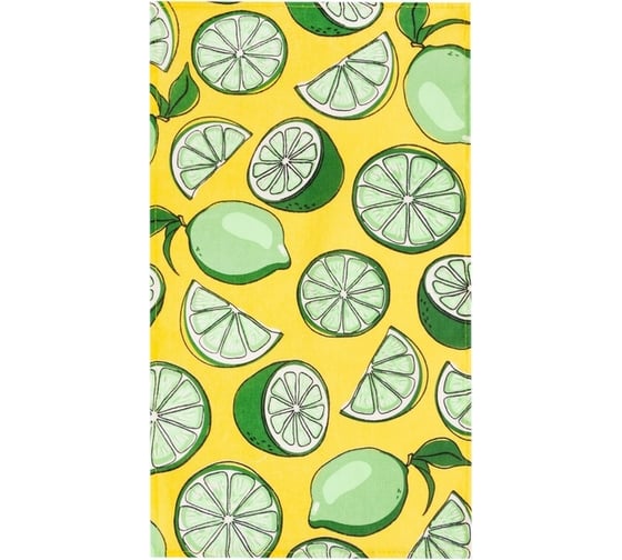 Набор полотенец кухонных Доляна Citrus mix 35x60 см 4 шт, 100% хлопок 7516057