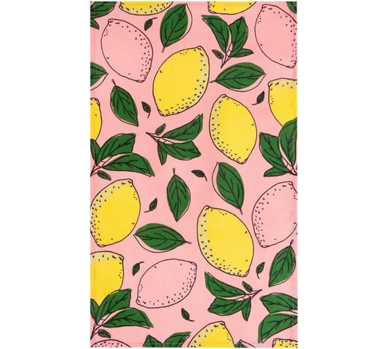 Набор полотенец кухонных Доляна Citrus mix 35x60 см 4 шт, 100% хлопок 7516057