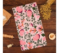 Полотенце Доляна кухонное Spring mood 35x60 см, 100% хлопок, 160 г/кв.м 7516060