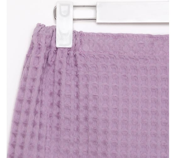 Полотенце вафельное банное Этель Boho парео 80x145 см. сиреневый, 100% хлопок, 290 г/кв.м 6243529