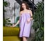 Полотенце вафельное банное Этель Boho парео 80x145 см. сиреневый, 100% хлопок, 290 г/кв.м 6243529 3