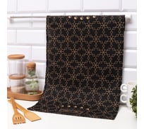 Полотенце Доляна кухонное 100% Короны 35x60 см, 100% хлопок, 160 г/кв.м 7533925