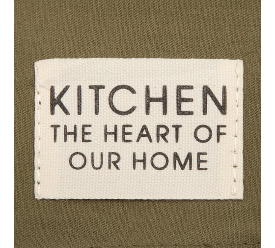 Полотенце Этель Kitchen 40x73 см, зеленый, 100% хлопок, саржа 220 г/кв.м 7866031
