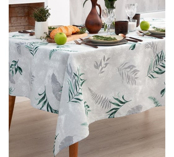 Скатерть Доляна Tropics 144x180 см, 100% хлопок, 164 г/кв.м 7533955