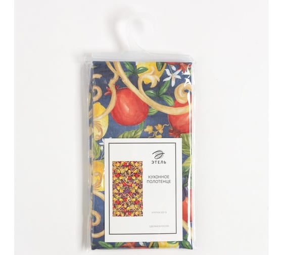 Полотенце Этель Southern fruits 40x73 см, 100% хлопок, саржа 190 г/кв.м 7587352