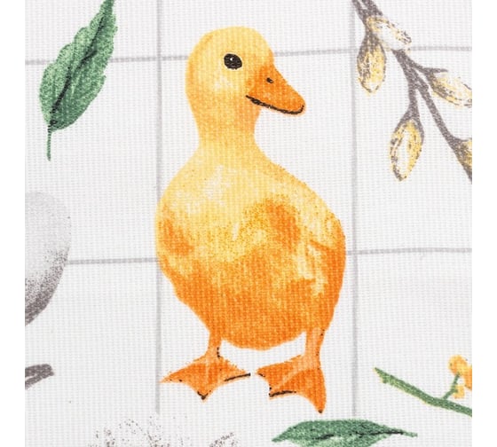 Полотенце Доляна Duckling 35x60 см, 100% хлопок, рогожка 164 г/кв.м 9215903