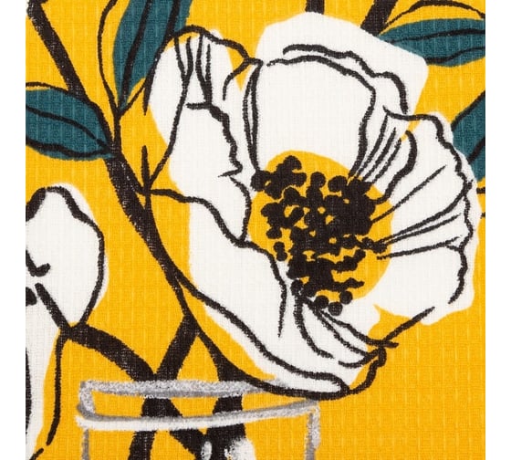 Набор полотенец кухонных Доляна Hello spring 35x60 см 2 шт, 100% хлопок, вафля 160 г/кв.м 7690559