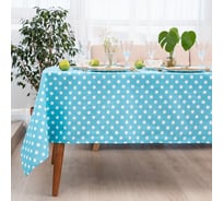 Скатерть Доляна Лесная голубика 150x110 см, 100% хлопок, 165 г/кв.м 7731711