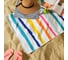 Полотенце пляжное Этель Rainbow stripes 70x140 см, 100% полиэстер, 250 г/кв.м, 7696186 6