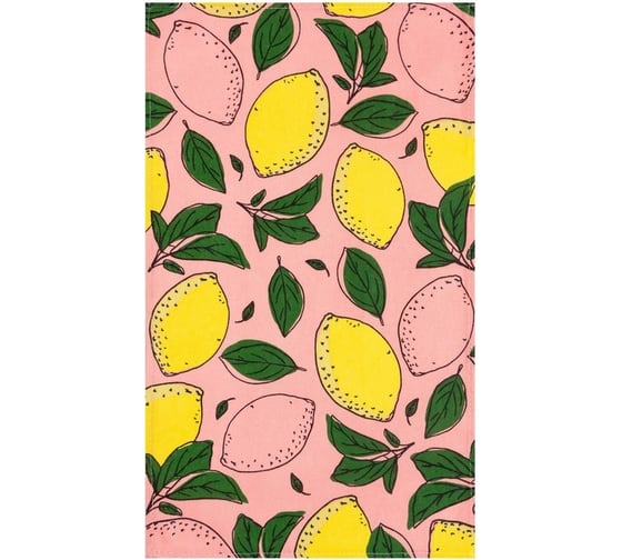 Полотенце Доляна кухонное Lemon 35x60 см, 100% хлопок, 160 г/кв.м 7516052
