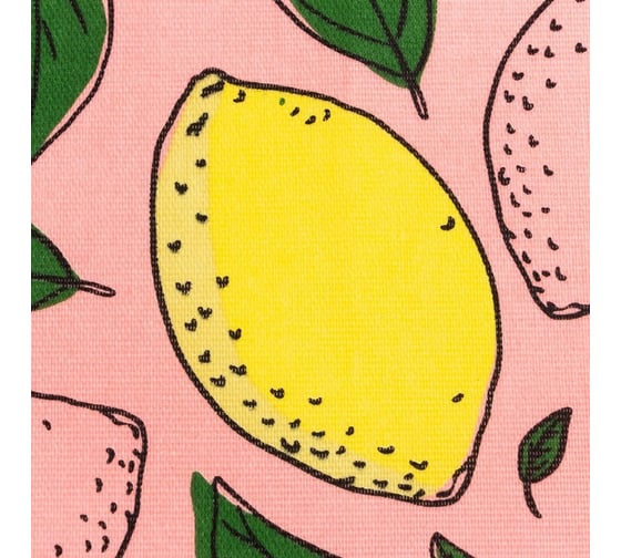 Полотенце Доляна кухонное Lemon 35x60 см, 100% хлопок, 160 г/кв.м 7516052