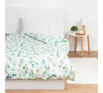 Пододеяльник Экономь и Я 1,5 спальный 147x210±3 Эвкалипт зеленый100 г/кв.м, 100% хлопок, бязь 9093459