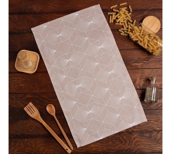 Полотенце Доляна Geometry 35x60 см 100% хлопок, 164 г/кв.м 7533944 1
