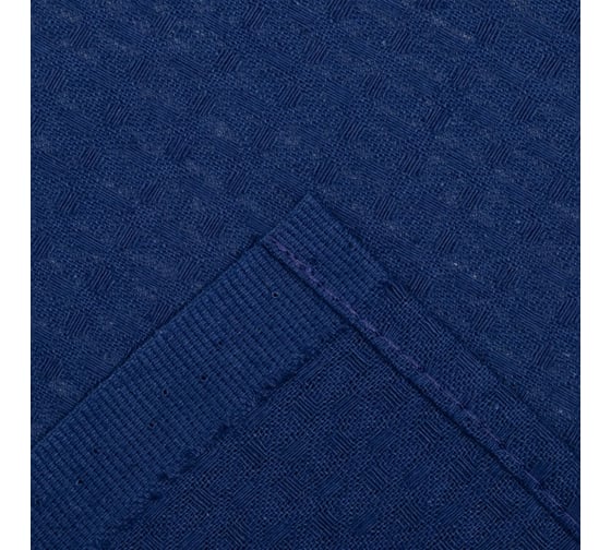 Полотенце для бани Экономь и Я 80x150 см, 100% хлопок, ваф. полотно, т.синий, 200 г/кв.м 7657036