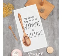 Полотенце Доляна Home cook 35x60 см, 100% хлопок, вафля 160 г/кв.м 7690548