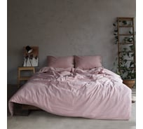 Комплект постельного белья Этель евро 200x220 см, 220x240 см, 50x70 см - 2 шт., цвет пудра, 100% жатый хлопок, 140 гр/м2 4627789