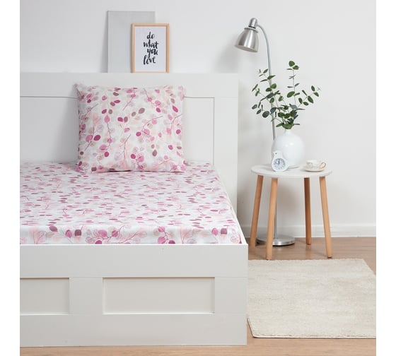 Комплект Экономь и Я Эвкалипт: Простыня 145x214 см, 70x70 см, бязь, 100% хлопок 9302508 1
