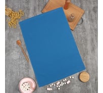 Полотенце Доляна голубой, 40x62 см, 100% хлопок, вафля 170 г/кв.м 9464205