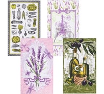 Набор полотенец кухонных Доляна Прованс 35x60 см 4 шт, 100% хлопок 9924059