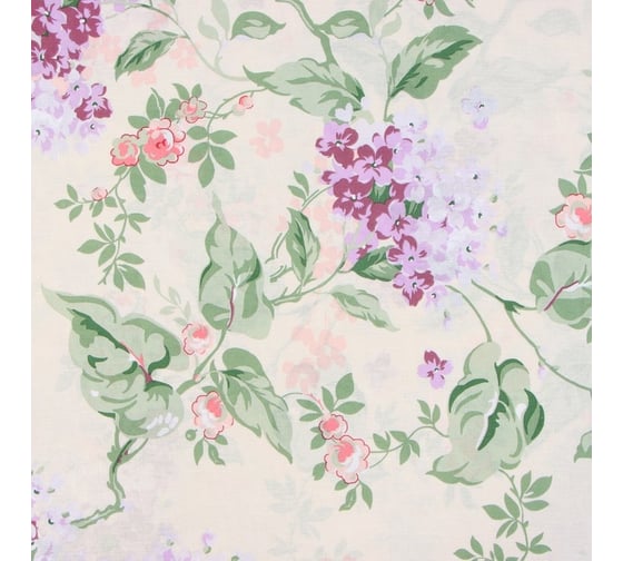 Комплект постельного белья Этель 1.5 спальный, Сирень 143x215 см, 150x214 см, 70x70 см - 2 шт., 100% хлопок, бязь 3289200