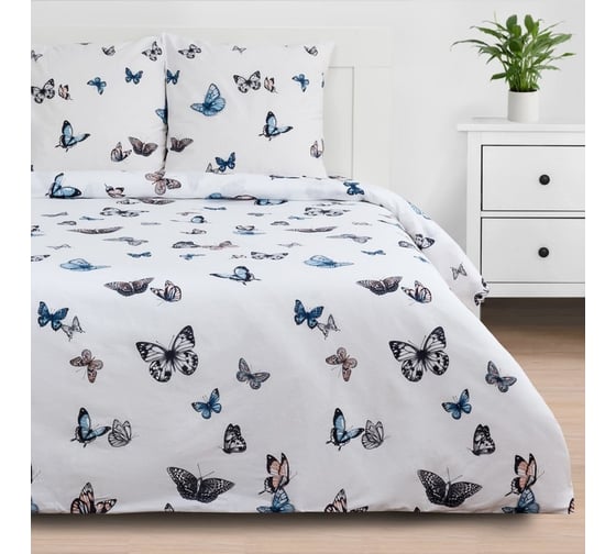 Комплект постельного белья Этель евро Легкость 200x217 см, 220x240 см, 70x70 см - 2 шт., бязь 125 г/м2 4710591 1
