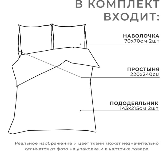 Комплект постельного белья Этель дуэт Ушастые совы (вид 1) 143x215 см - 2 шт., 220x240 см, 70x70 см - 2 шт., бязь 3988359