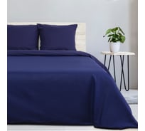 Комплект постельного белья Этель 2 спальный, Синяя пыль 175x215, 200x220, 70x70 - 2 шт., поплин 125 г/м2 4484471