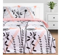 Комплект постельного белья Этель 2 спальный, Одуванчик (вид 2) 175x215 см, 200x220 см, 70x70 см - 2 шт., поплин 125 г/м2 5418230