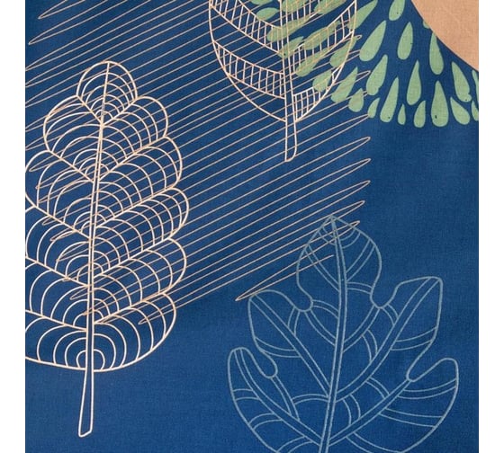 Комплект постельного белья Этель 2 спальный, Leaves (вид 2) 175x215 см, 200x220 см, 70x70 см - 2 шт., поплин 125 г/м2 6881621