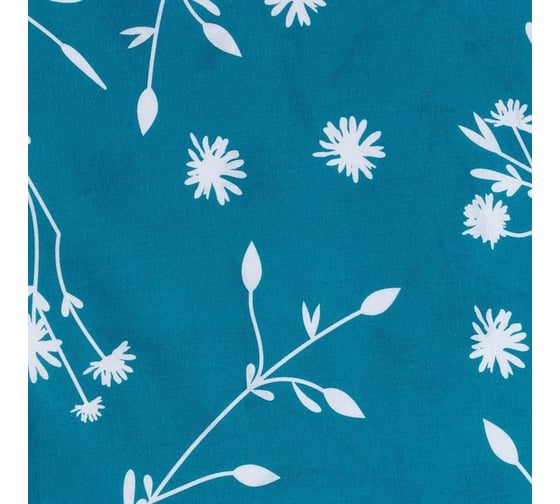 Комплект постельного белья Этель евро Flowers (вид 2) 200x217 см, 220x240 см, 70x70 см - 2 шт., поплин 125 г/м2 5424333