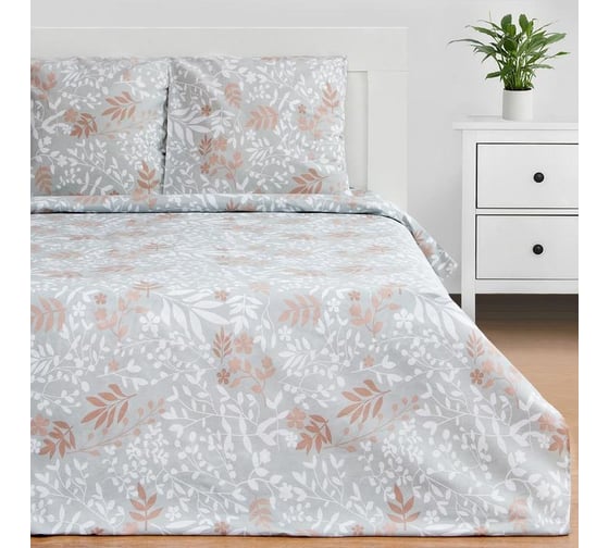 Комплект постельного белья Этель 1.5 спальный, Magic morning 143x215 см, 150x214 см, 70x70 см - 2 шт., 100% хлопок, бязь, 125 г/м2 6632149 1