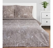 Комплект постельного белья Этель дуэт Сказочный лес 143x215 см - 2 шт., 220x240 см, 70x70 см - 2 шт., поплин 125 г/м 7986075