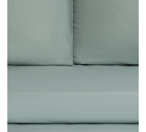 Комплект постельного белья Этель евро Олива 200x215, 220x240, 50x70 см - 2 шт., 100% хлопок, бязь 125 г/м2 9046086