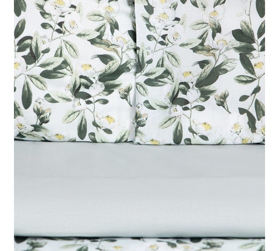 Комплект постельного белья Этель евро Jasmine 200x217 см, 220x240 см, 70x70 см - 2 шт., поплин 9322130