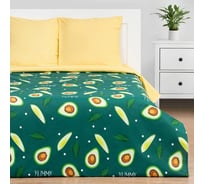 Комплект постельного белья Этель 1.5 спальный, Avocado 143x215 см, 150x214 см, 70x70 см - 2 шт 7674456