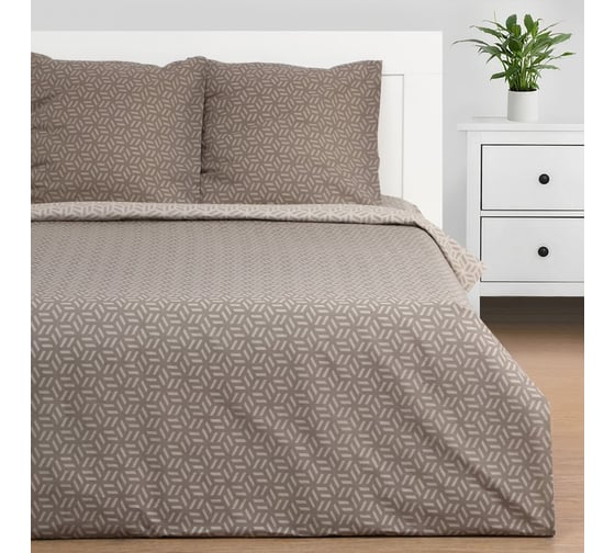 Комплект постельного белья Этель евро Cubo 200x217 см, 220x240 см, 70x70 см - 2 шт., бязь 9355441