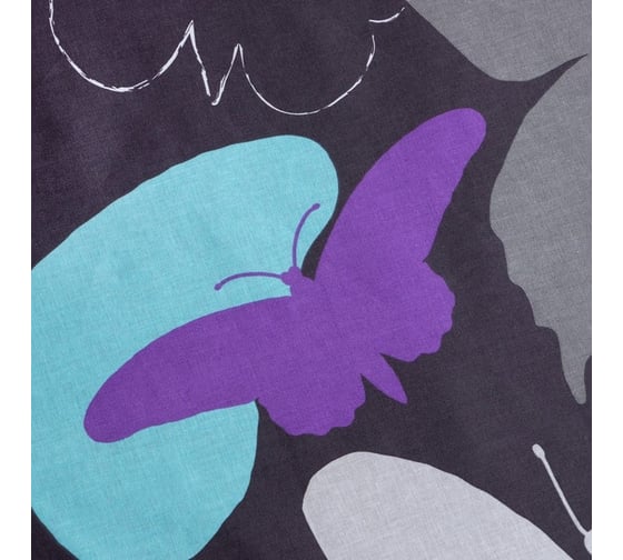 Комплект постельного белья Этель дуэт Butterflies 143x215 см - 2 шт., 220x240 см, 70x70 см - 2 шт 7674468