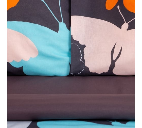 Комплект постельного белья Этель дуэт Butterflies 143x215 см - 2 шт., 220x240 см, 70x70 см - 2 шт 7674468