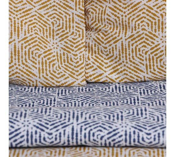 Комплект постельного белья Этель евро Illusione 200x217 см, 220x240 см, 70x70 см - 2 шт., бязь 9355433