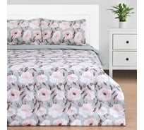 Комплект постельного белья Этель 2 спальный, Peonies 175x215 см, 200x220 см, 50x70 см - 2 шт., поплин, 125 г/м2 7963659