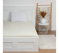 Простыня на резинке Этель 160x200x25, молочный, 100% хлопок, поплин 125 г/м2 9241716