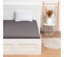 Простыня на резинке Этель 140x200x25, серый, 100% хлопок, бязь 125 г/м2 9046014