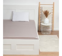 Простыня на резинке Этель Silver cloud 180x200x25 см, 100% хлопок, мако-сатин, 114 г/м2 9144610