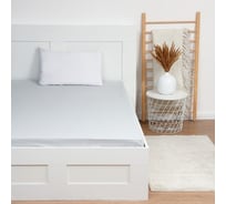 Простыня на резинке Этель 180x200x25, серый, 100% хлопок, поплин 125 г/м2 9241733