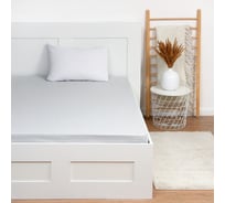 Простыня Этель 220x215, серый, 100% хлопок, поплин 125 г/м2 9241729