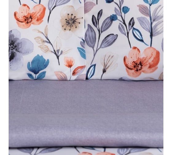 Комплект постельного белья Этель 1,5 спальный, Molla 150x215 см, 150x225 см, 50x70± 3 см - 2 шт., новосатин 9377724
